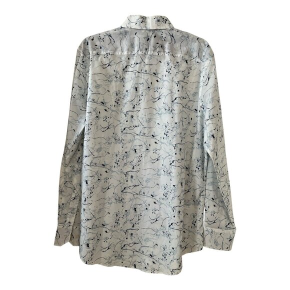 Murano Men’s Long Sleeve Button Down Shirt – Size L – Abstract Floral Print – Mo - Picture 4 of 8